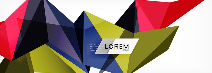 Science background. Abstract triangle pattern. Vector abstract geometric template