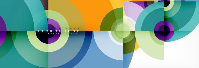 Fototapeta premium Modern circle background