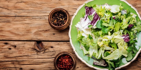 Healthy vegetarian salad