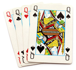 All queens of playing card