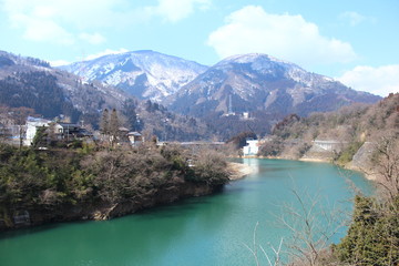 Obraz premium 神通川 橋梁