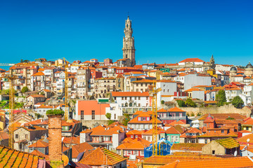 Panorama of Porto old town, Portugal
