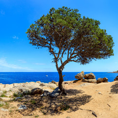 Fototapeta na wymiar Costa Brava summer scenery, Spain.