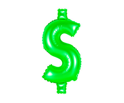 dollar sign, green color