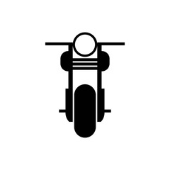 Unique and antique motorbike icon in trendy flat style isolated on white background - vector
