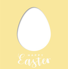 Easter card/template yellow