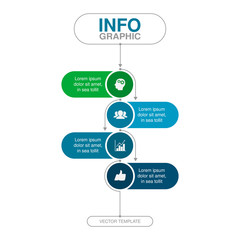 Vector infographic template for diagram, graph, presentation, chart, business concept with 4 options.