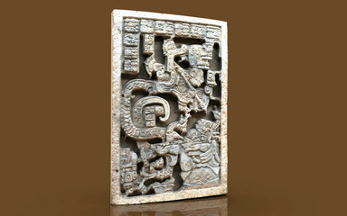 A set of frescoes with lace ornaments, vintage images and motifs, representing life.