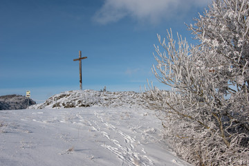 Gipfelkreuz winterlich