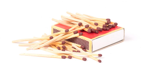 Matches, isolated on a white background