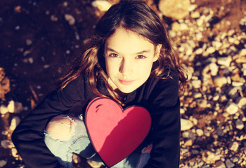 Portrait of teenage girl outdoor