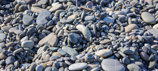 Stone seashore as abstract background