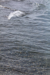 Waves on the seashore as an abstract background