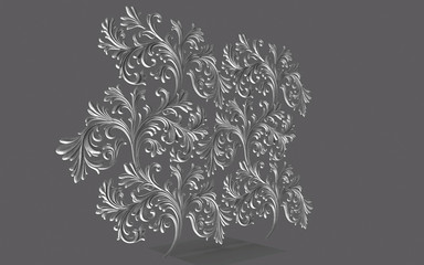 The meeting of mysterious times, the metal of gold or brass on the concrete wall with the engraving...
