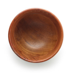empty wooden bowl