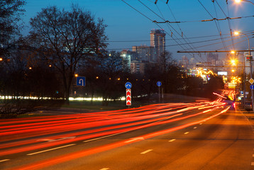 Avenue of Andropov in Kolomenskoye. Moscow. Russia