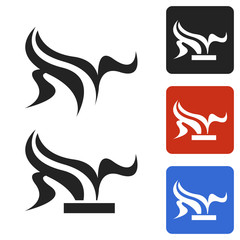 Abstract silhouette of gas icon.