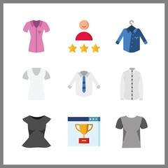 9 positive icon. Vector illustration positive set. customer and ranking icons for positive works