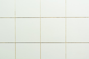 Texture of old vintage style ceramic decorative tiles of simple covering walls of kitchen, bathroom...