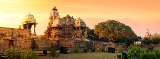 Western Group of Temples at Khajuraho, Madhya Pradesh, India - A Unesco world heritage site