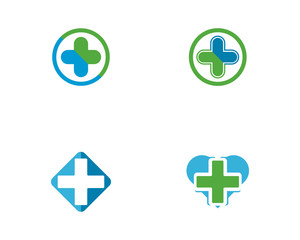 Obraz premium Health Medical Logo template vector illustration design 
