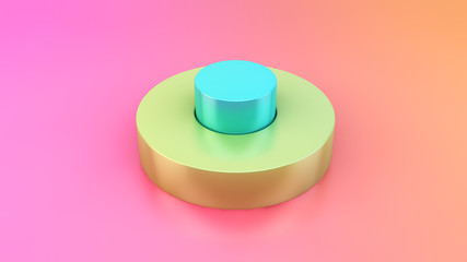 minimal colorful platform