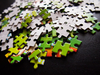 Obraz premium cardboard jigsaw puzzles