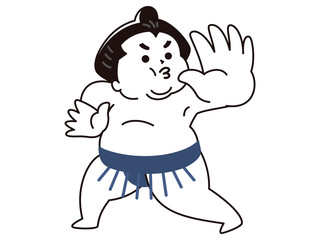 Obraz premium 相撲取り