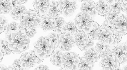 Roses, Floral Seamless Pattern.