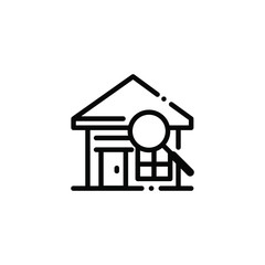 Naklejka premium Search Icon Home