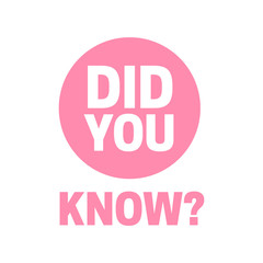 Did you know vector illustration. did you know words