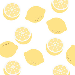 Vector pattern with lemons. lemon background texture