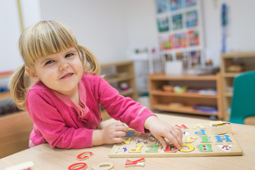 Childhood education development in the Montessori school concept