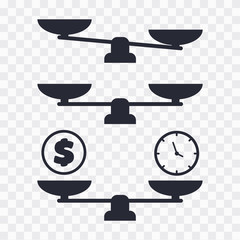Scale vector icon. balance vector illustration