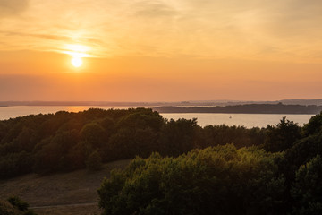 The landscape on island Ruegen, Germany