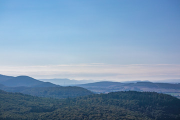 Fototapeta premium Sandstone rock formation Hohenstein in Germany