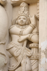 Statues colorées au Tamil Nadu, Inde du Sud