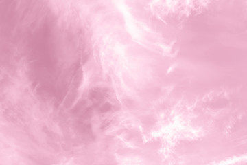 Pink sky with cirro cumulus clouds. Looks like a marble texture