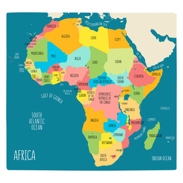 political map of africa