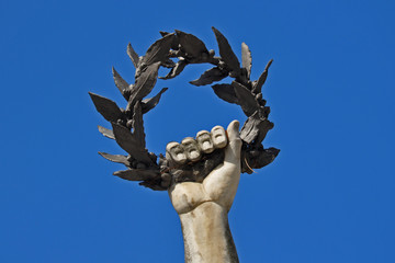 monument, homeland, patriotism, italy, laurel wreath, winners, war, soldiers, nation