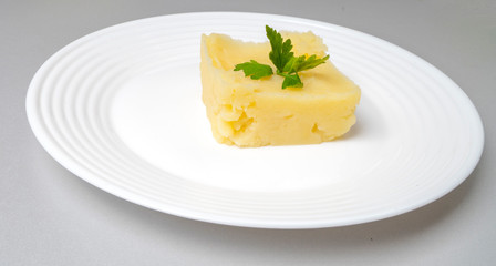 Mashed potatoes with greens