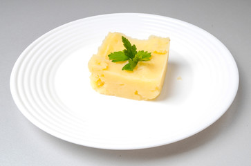 Mashed potatoes with greens