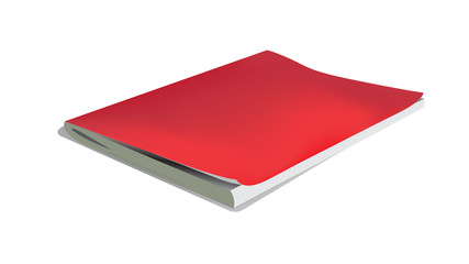 Vector realistic notebook isolated on a white background
