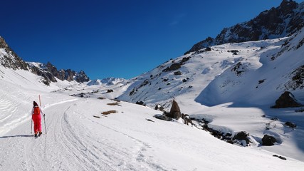 rando hivernale au Galibier