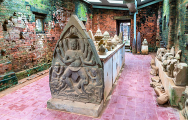 Ancient hindu statues at My Son in Vietnam