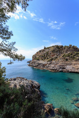Secluded Mediterranean bay