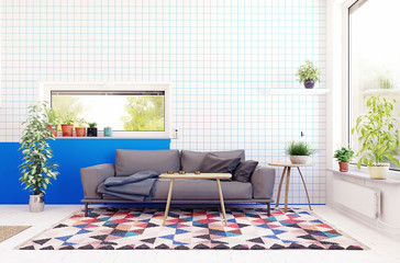 modern scandinavian living room design.