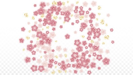 Vector Spring or Summer Sale Background with Flowers and Percent for Banner Design. Good for Special Hot Holiday Discount Offer, Black Friday, Fashion Promotion Action. Romantic Sakura Illustration.