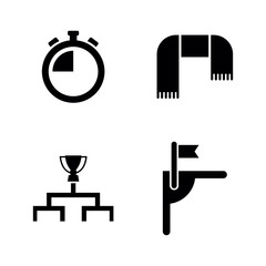 Football, Soccer. Simple Related Vector Icons