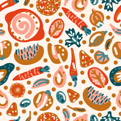 Hummus vector handdrawn objects